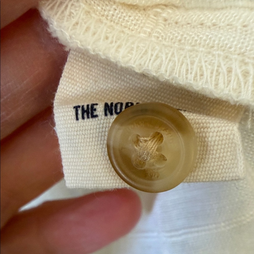 The Normal Brand  Freshwater Camp Shirt Mens L Oasis Ivory Summer Linen/Viscose - Picture 3 of 12